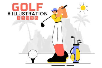 ゴルフ スポーツ イラストパック