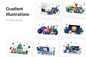 Gradient Illustration Pack