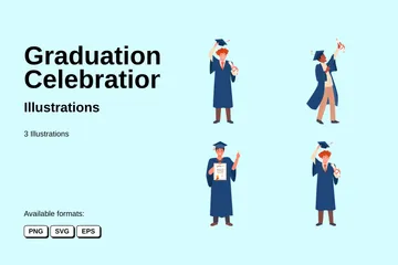 Graduation Celebration Illustration Pack