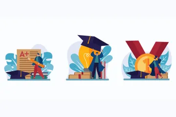 Graduation Illustration Pack