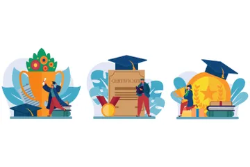 Graduation Illustration Pack