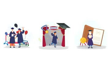 Graduation Illustration Pack