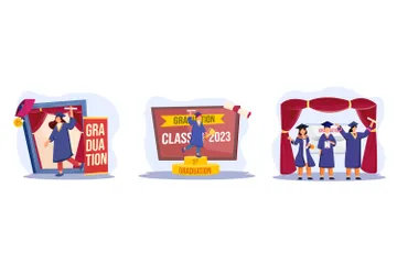 Graduation Illustration Pack