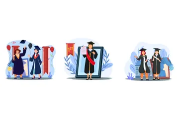 Graduation Illustration Pack