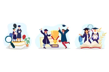 Graduation Illustration Pack