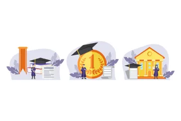 Graduation Illustration Pack