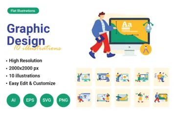 Grafikdesign Illustrationspack