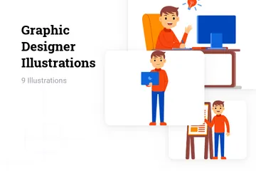 Grafikdesigner Illustrationspack