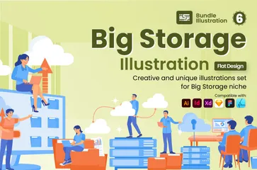 Grand stockage Pack d'Illustrations