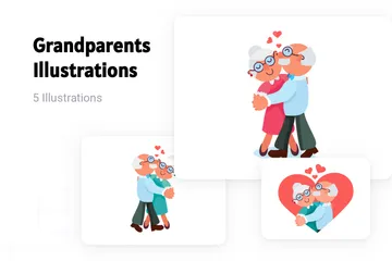 Grandparents Illustration Pack