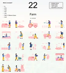 Granja Illustration Pack