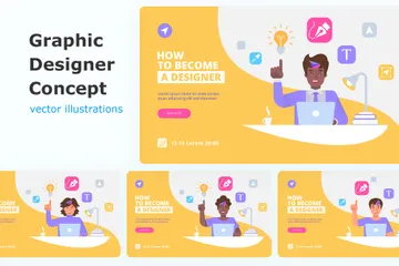 Graphic Designer Illustration Pack