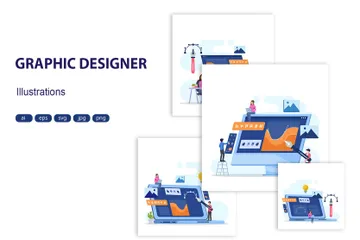 Graphic Designer Illustration Pack