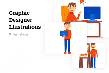 Graphic Designer Illustration Pack