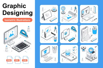 Graphic Designing Illustration Pack