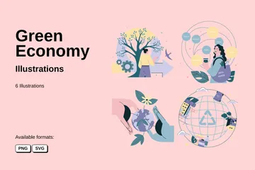 Green Economy Illustration Pack