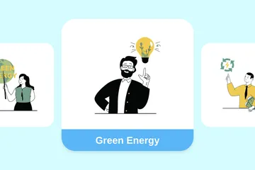 Green Energy Illustration Pack