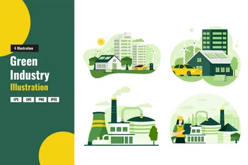 Green Industry Illustration Pack
