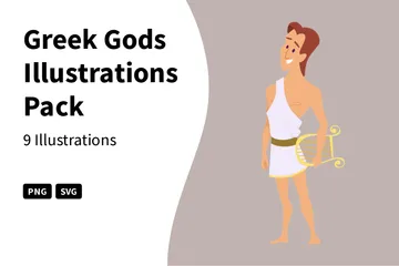 Griechische Götter Illustrationspack