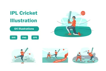 Cricket IPL Paquete de Ilustraciones