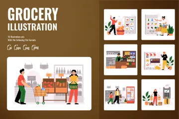 Grocery Illustration Pack