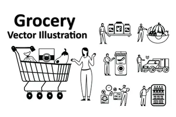 Grocery Illustration Pack