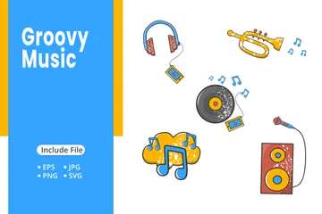 Groovy Music Illustration Pack