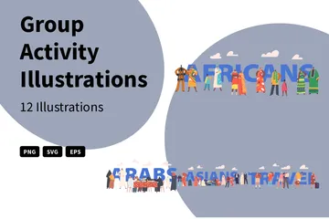 Group Activity Illustration Pack