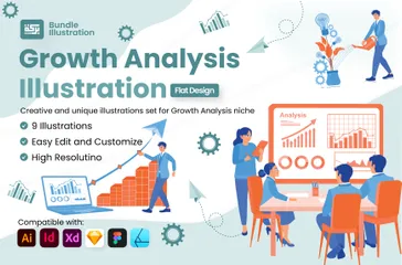 Growth Analysis Illustration Pack
