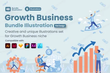 Growth Business Illustration Pack