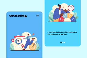 Growth Strategy Illustration Pack