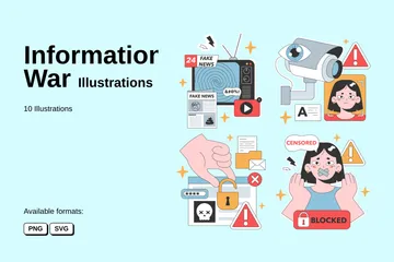 Guerra de información Paquete de Ilustraciones