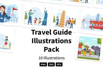 Guide de voyage Pack d'Illustrations