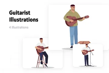 Guitarist Illustration Pack