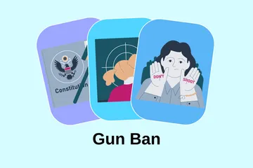 Gun Ban Illustration Pack
