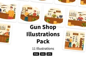 Gun Shop Illustration Pack