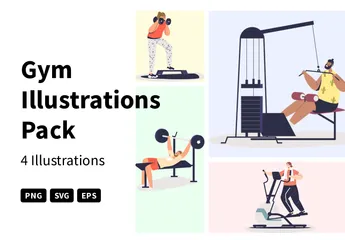 Gym Illustration Pack