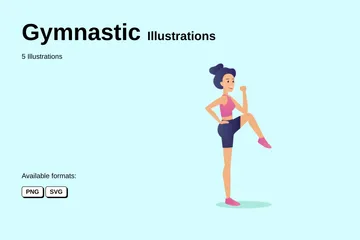 Gymnastique Pack d'Illustrations