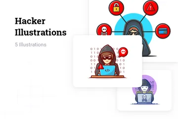 Hacker Pacote de Ilustrações