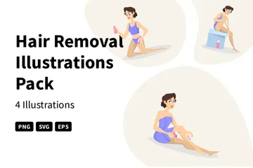 Hair Removal Illustration Pack