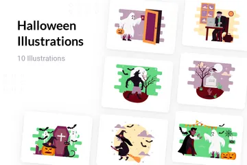 Halloween Pack d'Illustrations