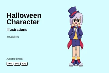 Halloween Character Illustration Pack