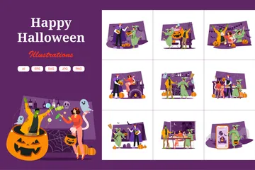 Halloween Illustration Pack