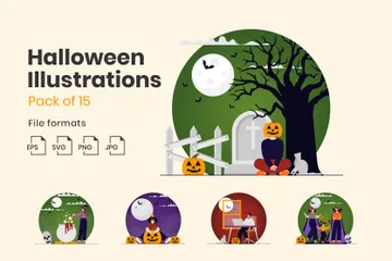 Halloween Illustration Pack