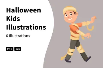 Halloween Kids Illustration Pack