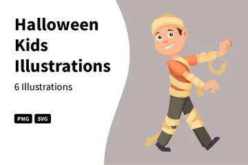 Halloween für Kinder Illustration Pack