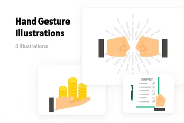 Hand Gesture Illustration Pack