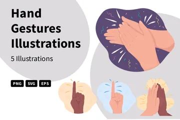 Hand Gestures Illustration Pack
