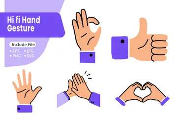 Hand Gestures Illustration Pack