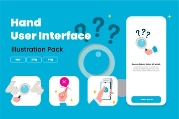 Hand User Interface Illustration Pack